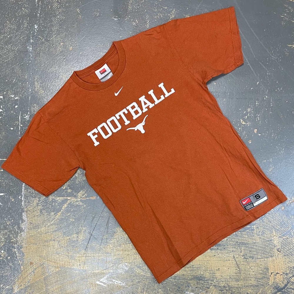 Nike Texas Longhorns Shirt Football Center Swoosh Small Vintage NCAA